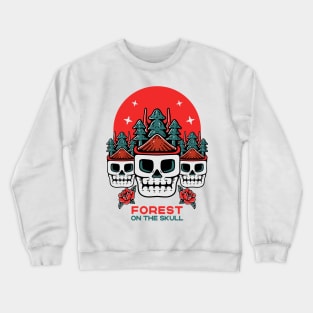 Forest on the skull Crewneck Sweatshirt